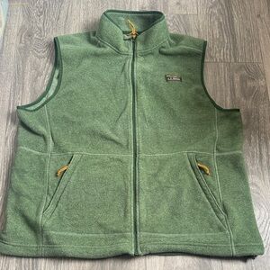 L.L. Bean Forest Green Fleece Vest
